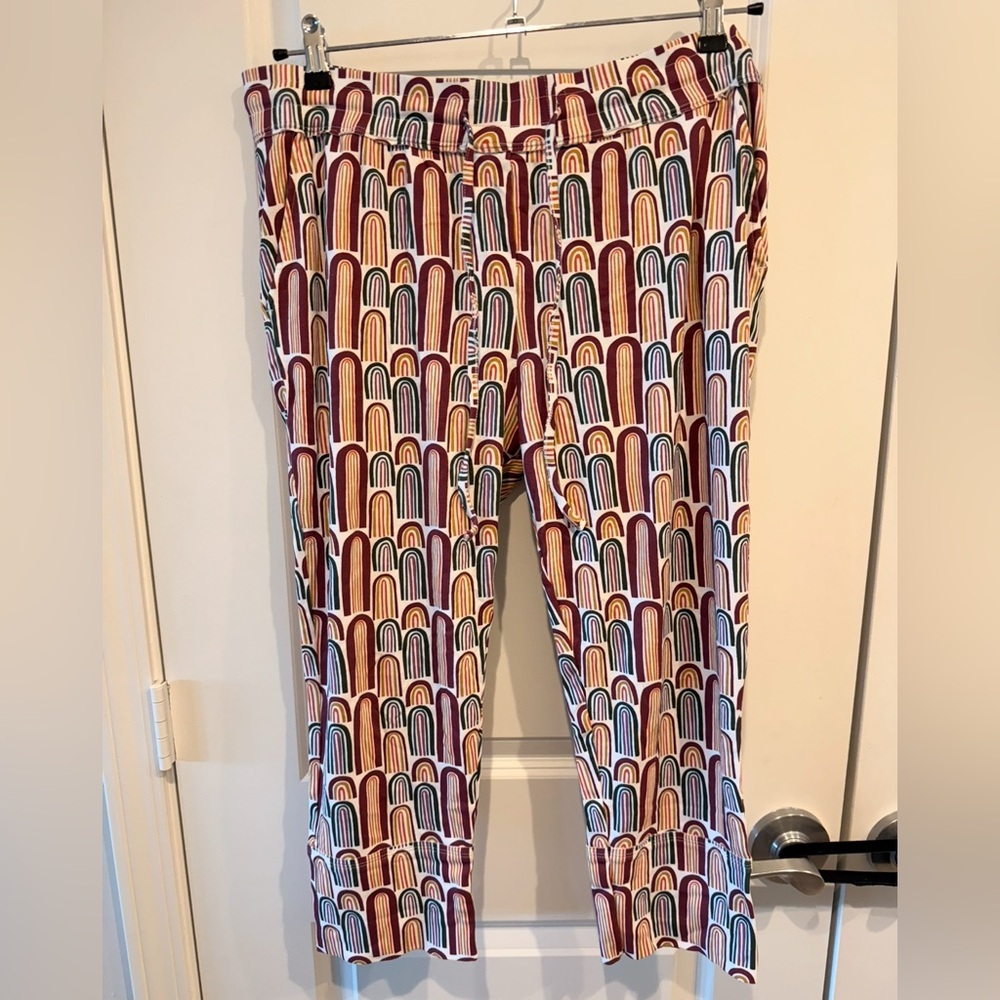 Kate Quinn Organic Cotton Joggers | XXL | Rare Rainbow Print | HTF